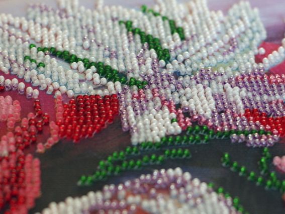 Набір для вишивання бісером AB-660 Мальовничі півонії Абріс Арт