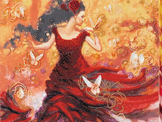 Набір для вишивання бісером AB-672 Та, що танцює світло, Абріс Арт