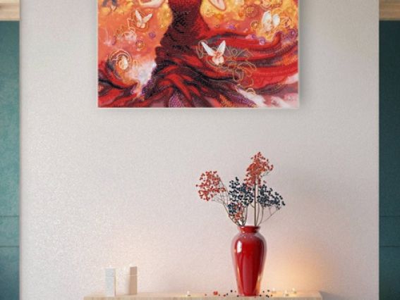 Набір для вишивання бісером AB-672 Та, що танцює світло, Абріс Арт