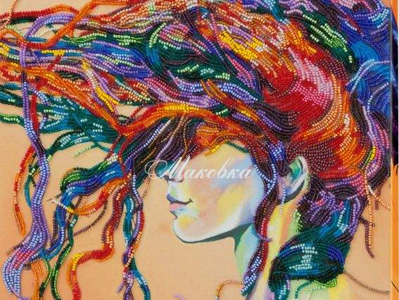 Вышивка бісером AB-676 Игривый ветер, Абрис Арт