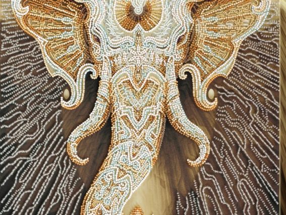 Набір для вишивання бісером AB-681 Білий, Абріс Арт