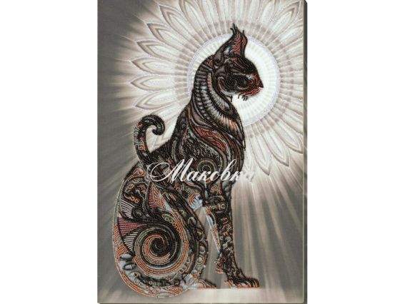 Вишивка бісером AB-695, Баст у ночі, Абрис Арт