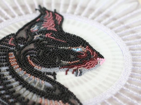 Набір для вишивання бісером AB-695, Баст в ночі , Абріс Арт