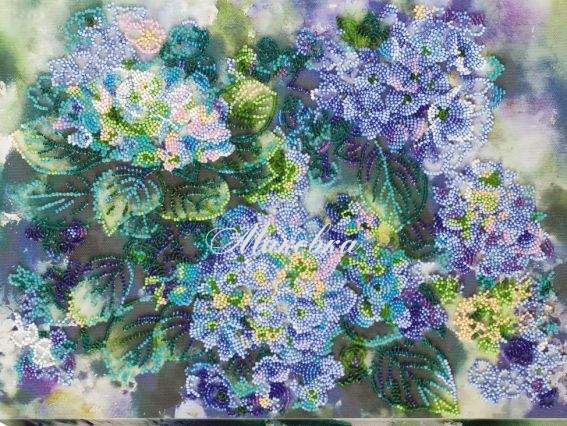 Вышивка бісером AB-725 Гортензии , Абрис Арт