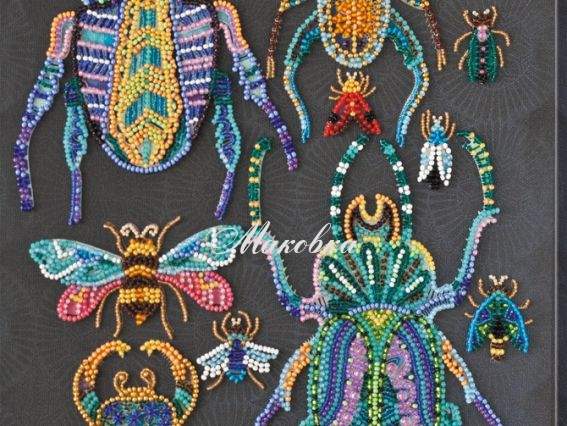 Вышивка бісером AB-730 Жуки Абрис Арт