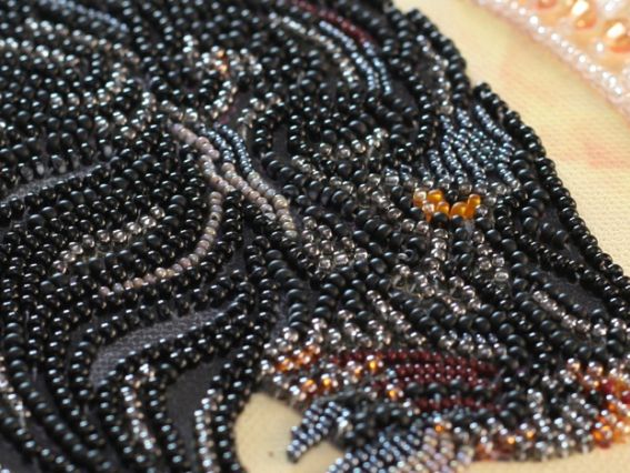 Набір для вишивання бісером AB-736 Чорний алмаз  Абріс Арт