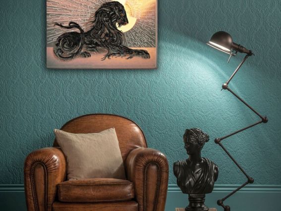 Набір для вишивання бісером AB-736 Чорний алмаз  Абріс Арт