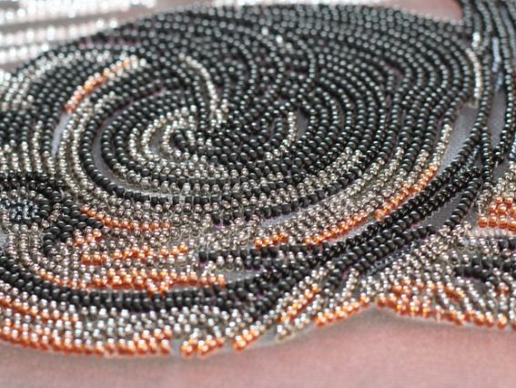 Набір для вишивання бісером AB-736 Чорний алмаз  Абріс Арт