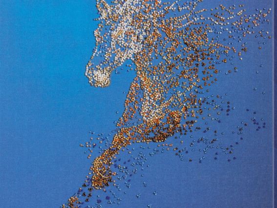 Вышивка бісером AB-741 Золотой (конь) Абрис Арт Вышивка бісером AB-741 Золотой (конь) Абрис Арт