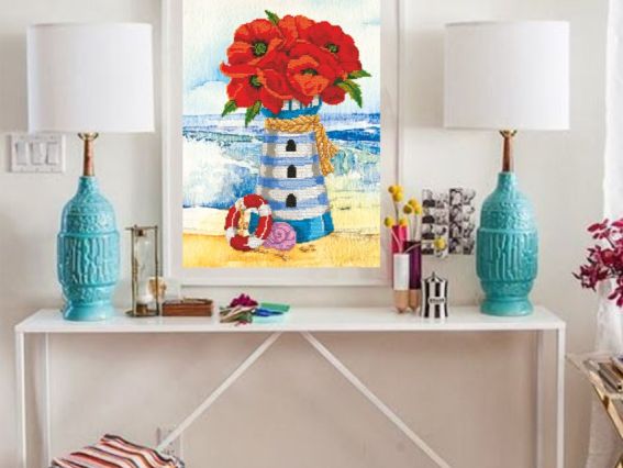 Набір для вишивання бісером AB-761 Літо-1 Абріс Арт