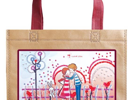 Набір для вишивання Сумка Закохані і зайка, АСА-001, Абрис Арт Набір для вишивання Сумка Закохані і зайка, АСА-001, Абрис Арт