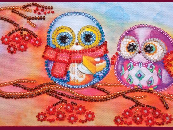 Набор для вышивания бисером Сумка Совы и рябина, АСА-005, Абрис Арт