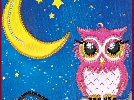 Набір для вишивання бісером Сумка Сова і місяць, АСА-006, Абрис Арт
