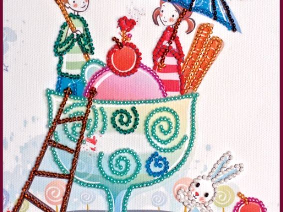 Набір для вишивання бісером Сумка Ескімо любові, АСА-007, Абрис Арт