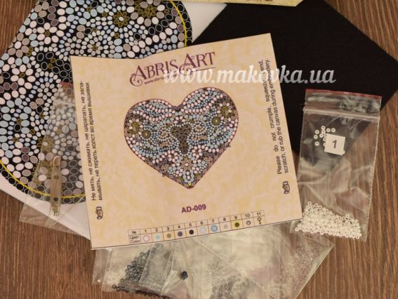Набор для вышивання Прикраса AD-009 Ключ до серця-2, бісер. Абріс Арт