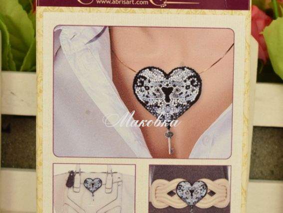 Брошь AD-009 Ключик до серця-2, Абріс Арт Набір для вишивання бісером Брошь AD-009 Ключик до серця-2, Абріс Арт Набір для вишивання бісером