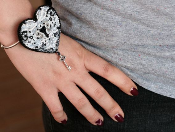 Набор для вышивання Прикраса AD-009 Ключ до серця-2, бісер. Абріс Арт