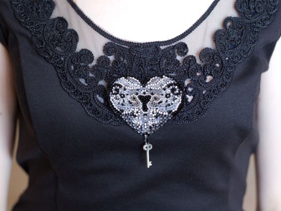 Набор для вышивання Прикраса AD-009 Ключ до серця-2, бісер. Абріс Арт