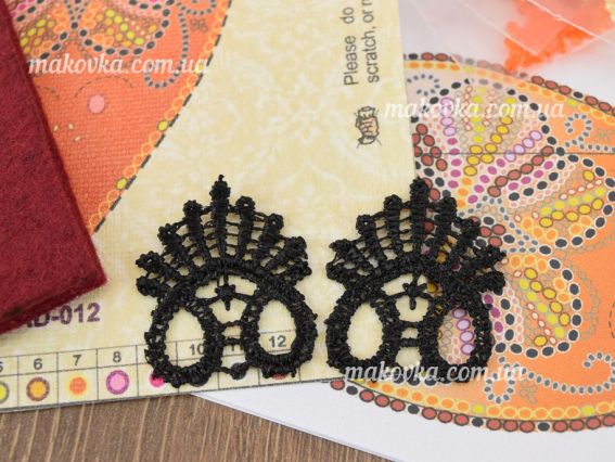 Набор для вишивання Прикраса AD-012 Грайливі завитки, бісер. Абріс Арт