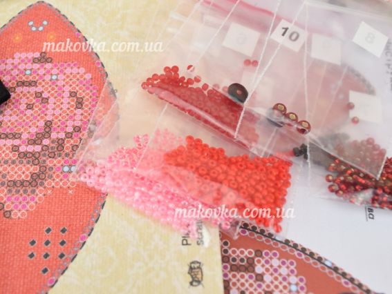 Набор для вышивання Прикраса AD-014 Пристрасть,, бісер. Абріс Арт