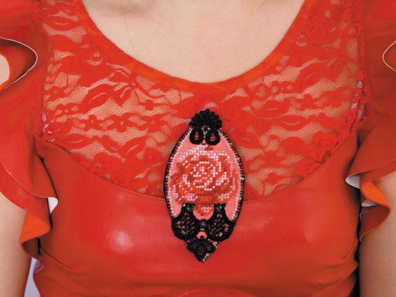 Набор для вышивання Прикраса AD-014 Пристрасть,, бісер. Абріс Арт