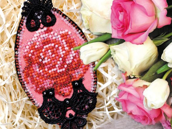 Набор для вышивання Прикраса AD-014 Пристрасть,, бісер. Абріс Арт