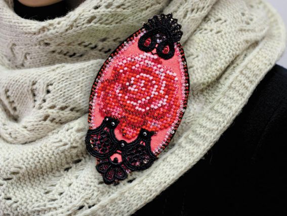 Набор для вышивання Прикраса AD-014 Пристрасть,, бісер. Абріс Арт