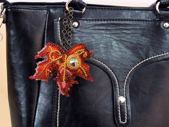 Набор для вышивання Прикраса Брошка AD-018 Крапелька сонця, бісер. Абріс Арт