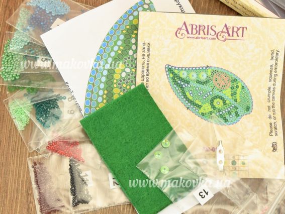 Набор для вишивання Прикраса AD-019 Маленька гостя, бісер. Абріс Арт