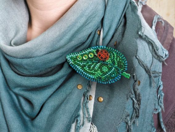 Набор для вишивання Прикраса AD-019 Маленька гостя, бісер. Абріс Арт