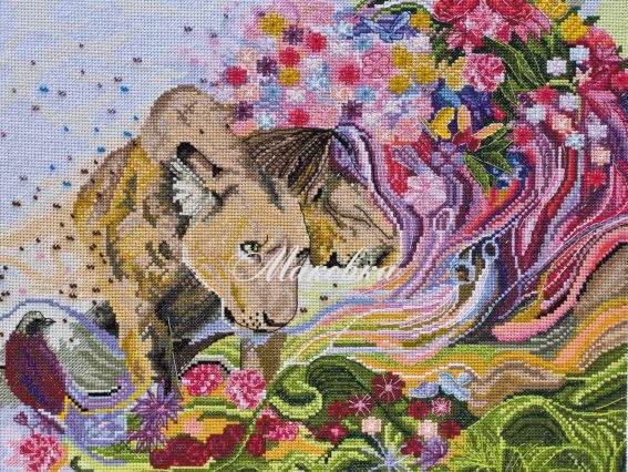 AH-031 Львинное сердце, Абрис Арт набор для вышивания нитками