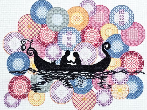 AH-041 Човник Абрис Арт набір для вишивання нитками AH-041 Човник Абрис Арт набір для вишивання нитками