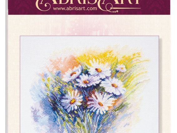 Вышивка крестом, Абрис Арт АН-054 Акварельные ромашки, 