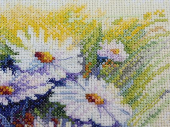 Вышивка крестом, Абрис Арт АН-054 Акварельные ромашки, 