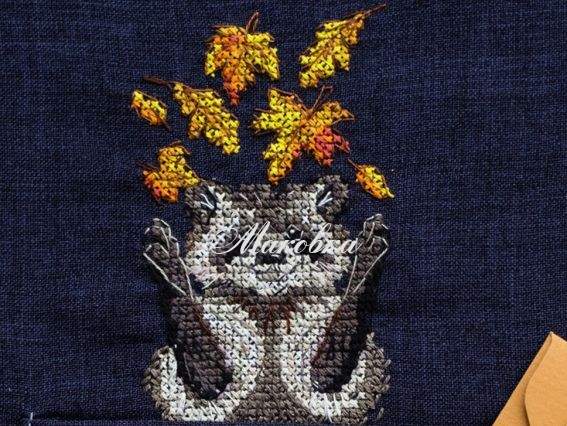 Енотик, Абрис Арт Набор для вышивания крестом на одежде AHO-003