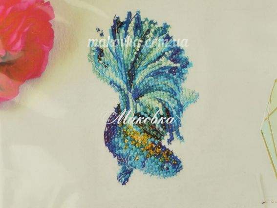 AHO-012 Синє золото-1, Абріс Арт Набір для вишивання хрестом на одязі AHO-012 Синє золото-1, Абріс Арт Набір для вишивання хрестом на одязі