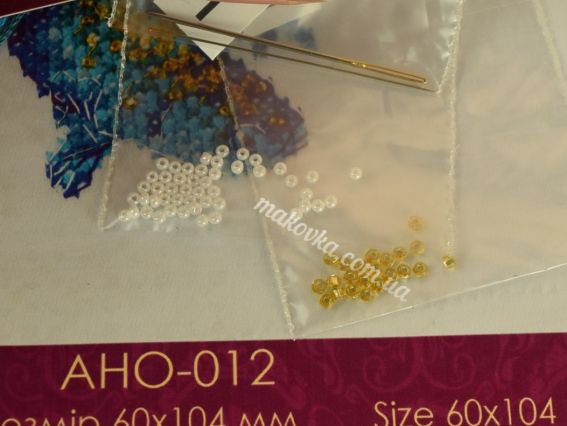 Набір для вишивання хрестиком на одязі AHO-012 Синє золото-1 (рибка) Абріс Арт