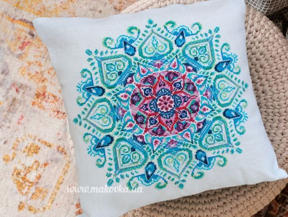 Набір-подушка Мандала AHP-003 Абріс Арт для вишивання хрестом подушки