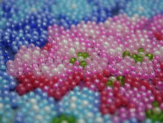 Набор для вышивания бисером миди AMB-004 Нежные гортензии, Абрис Арт