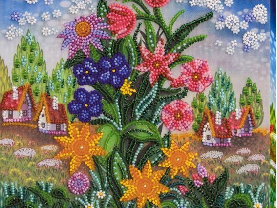 Набор для вышивания бисером миди AMB-009 Земные звезды, Абрис Арт