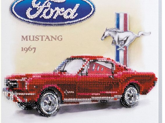 Набір для вишивання бісером міді AMB-011 Форд Мустанг 1967  Абріс Арт