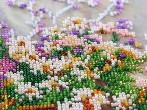 Набір для вишивання бісером міді AMB-035 Ніжний букет  Абріс Арт