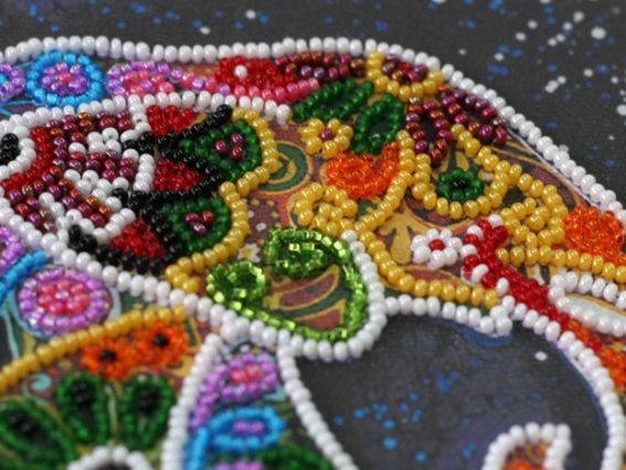 Набір для вишивання бісером міді AMB-046 Індійський слон Абріс Арт