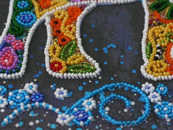 Набір для вишивання бісером міді AMB-046 Індійський слон Абріс Арт