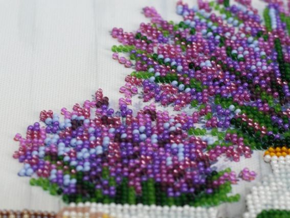 Набір для вишивання бісером міді AMB-059 Лаванди аромат  Абріс Арт