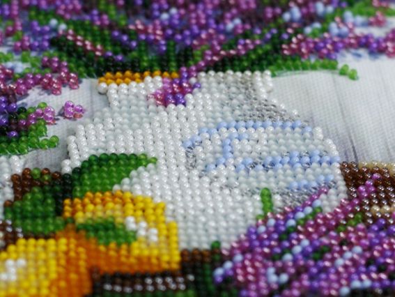 Набір для вишивання бісером міді AMB-059 Лаванди аромат  Абріс Арт