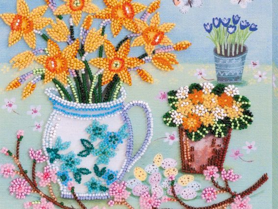 Вышивка бісером миди AMB-065 Апрельское утро Абрис Арт Вышивка бісером миди AMB-065 Апрельское утро Абрис Арт