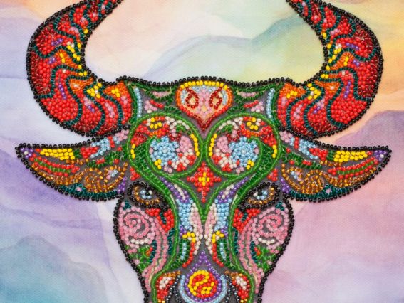 Набір для вишивання бісером міді AMB-068 Бик Абріс Арт