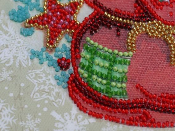 Набор для вышивания бисером миди AMB-073 А вот и я! Абрис Арт