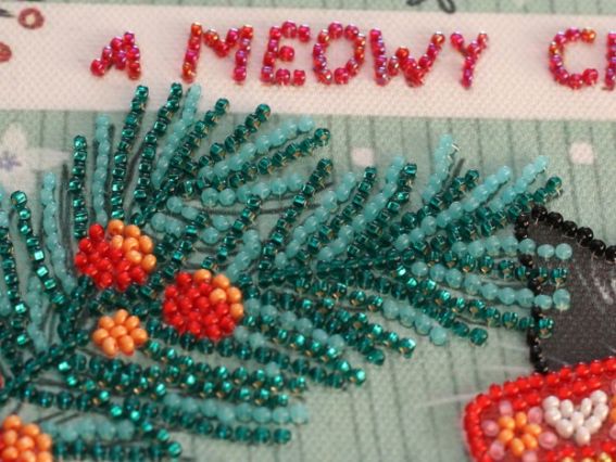 Набір для вишивання бісером міді AMB-074 Мяу  Абріс Арт